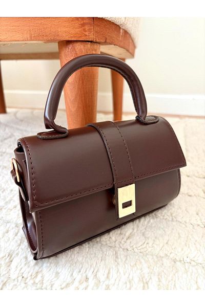 Z&M COLLECTION BAG SHOPPİNG Women's Bag with Gold Detail, Snap Closure, Adjustable Strap, Suitable for Hand-Shoulder and Crossbody Use