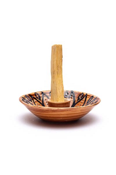 Shamanics Suport betisoare palo santo, ceramica, alb
