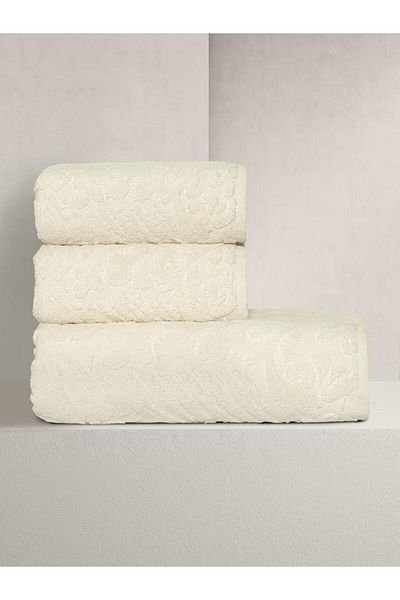 Karna Home Matilda Jacquard Cotton Towel Set Colorful Options 70X140