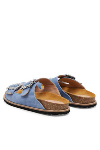 Pollini Flip-flops albaștri pentru femei POLLINI-SA28373G0MTF0712 SABOTD.GOMMA35 CROSTA SKY