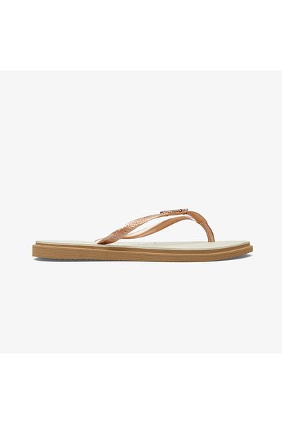 Havaianas Γυναικείες καφέ παντόφλες Slim Point