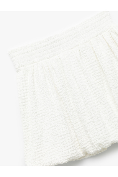 Koton Cotton Lined Scalloped Balloon Skirt