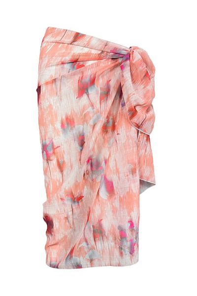 FUNELLA Patterned Stylish Side Tie Beach Pareo