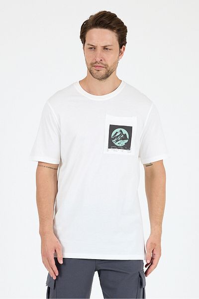 Rodi Men's 100% Cotton Pocket Detailed Printed T-Shirt – Crew Neck, Summer Model Men's T-Shirt 0105