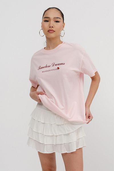 Addax Text Printed Short Sleeve T-Shirt P10469