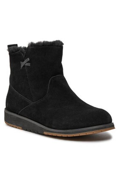 EMU Australia Womens Snow Boots Black Beach Mini
