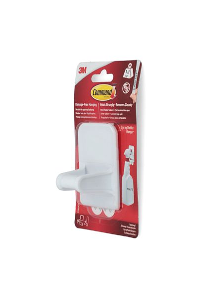COMMAND 3-Piece Damage-Free Self-Adhesive Durable Multi-Purpose Hanging Hook White