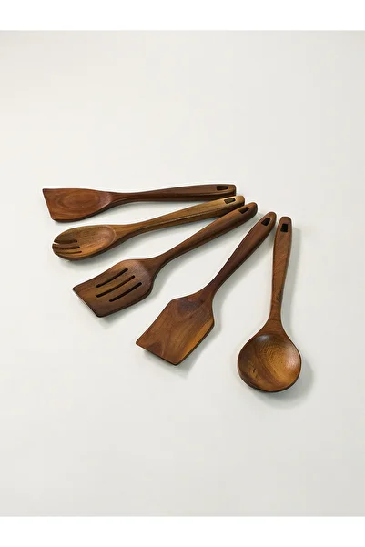 Minihol Carle Acacia 5 Piece Spoon Set