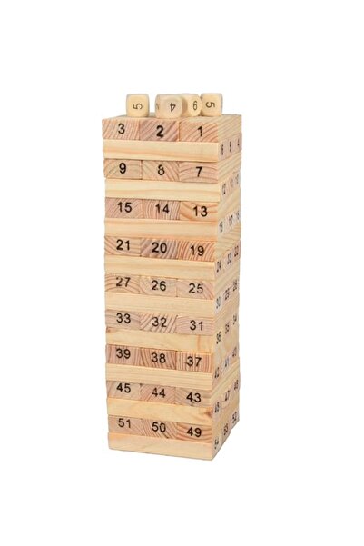Primo Plus 54-Piece Non-Toxic Wooden Building Blocks