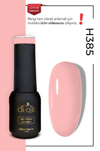 CROJE KALICI OJE Kalıcı Oje H385 - Opak Pembe ( 5 Ml)