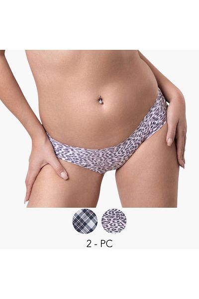 Aadaraya Set of 2 - Aadaraya Hipster Brief with Elasticated Waistband