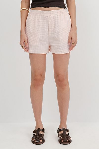 Addax Gingham Patterned Shorts Ş17389