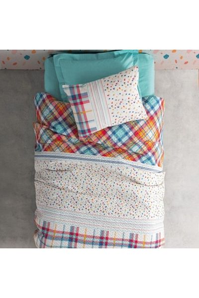 Cotton Box Bed linen 1 person, 100% cotton ranforce, duvet cover 160x220cm, Cotton Box, Baniti Buline