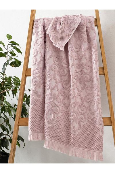 Karna Home Jacquard Cotton Towel Neroli with Stylish Pattern and Absorbent Features 50X90