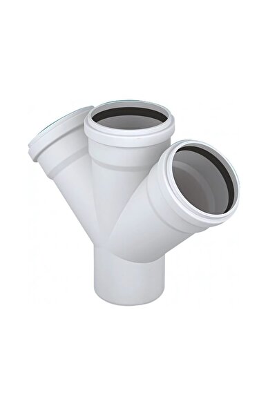 FIRAT 50x50 Y Çatal 3 Çıkışlı Pis Su Gider Borusu