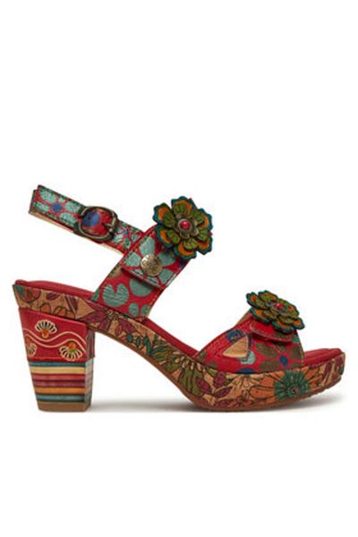 LAURA VITA Women's Sandals red LAURA VITA-NELLAO 15 ROUGE
