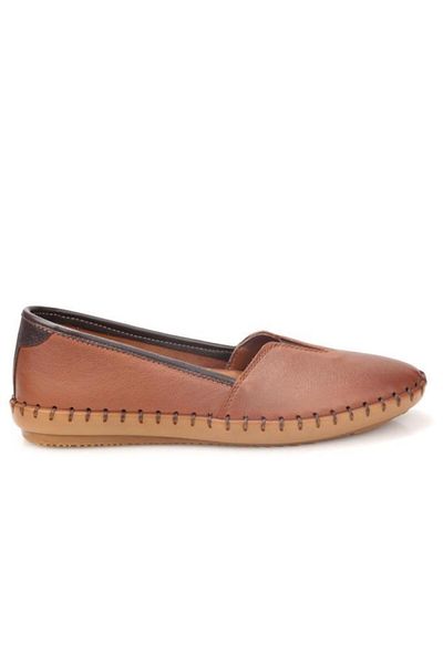 CATELLİ Catelli 302 Orthopedic Women's Leather Casual Shoes