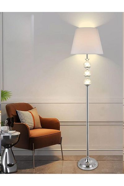 DEC14 Floor lamp with an elegant and modern design, silver color