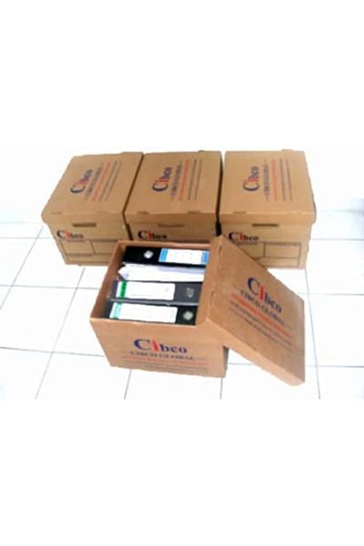 Cibco Pack of 5 Boxes - A4 File Storage Box/Document Storage Box/Archive Box/Shipping Box/Storage Bo