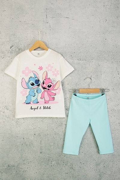 DMB BOYS & GIRLS Angel and Stitch Printed Leggings Girl's Set