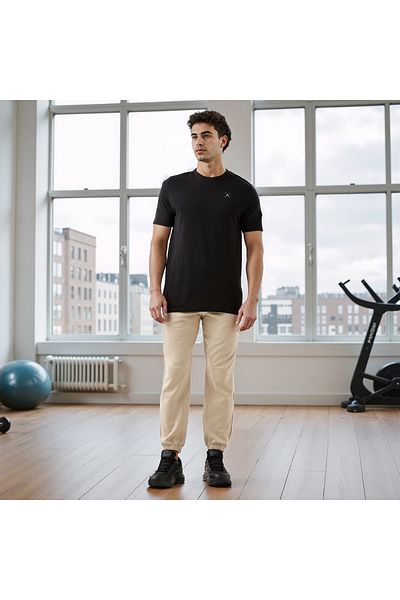 Adot Regular Fit Joggers with Drawstring Closure