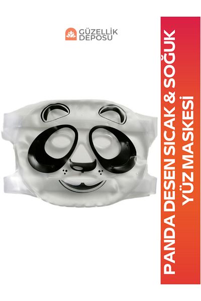 Güzellik Deposu Panda Pattern Hot & Cold Face and Eye Ice Mask Refreshing, Relaxing, Revitalizing