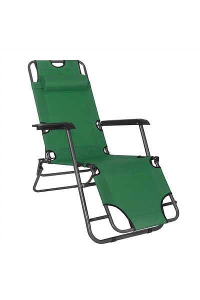 SERSIMO Folding chaise longue GC5, Relax Zero Gravity, 80x60x153cm, Green