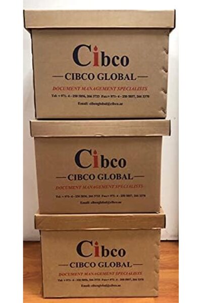 Cibco مجموعة من 5 صناديق - صندوق تخزين ملفات A4/صندوق تخزين مستندات/صندوق أرشيف/صندوق شحن/صندوق تخزين