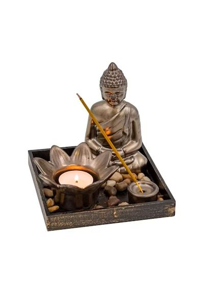 Shamanics Palo santo set package, white sage, Tribal soul 15g scented sticks, Buddha chopstick holder