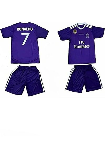 rüya vadisi Cr7 Purple Ronaldo. R. Madrid. Children's Jersey Set