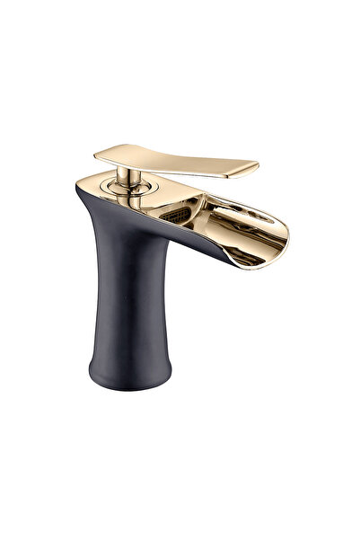 Genel Markalar SİYAH GOLD KISA ŞELALE LAVABO BATARYASI