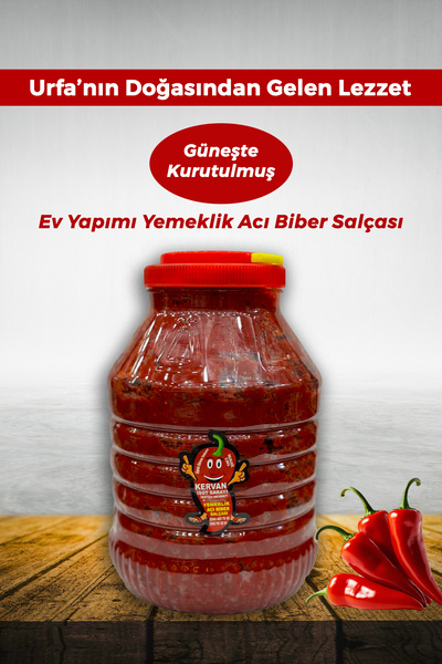 KERVAN İSOT SARAYI Yemeklik Ev Yapımı Acı Biber Salçası 5 KG