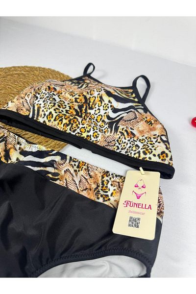 FUNELLA Γυναικείο σετ μπικίνι με κομψό έθνικ σχέδιο