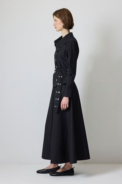 Touché Privé Eyelet Belt Shirt Skirt Set