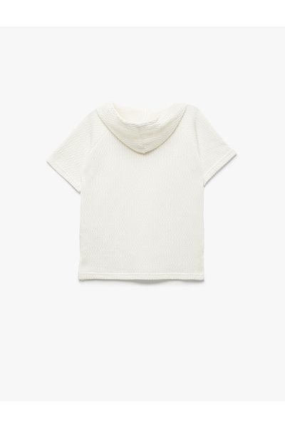 Koton Short Sleeve Basic Hooded T-Shirt