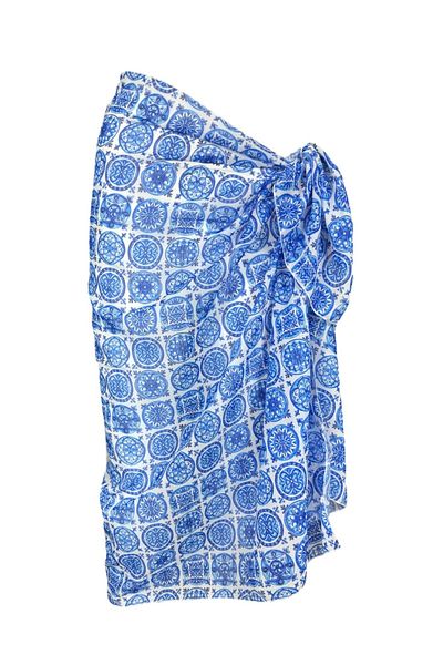 FUNELLA Patterned Stylish Side Tie Beach Pareo