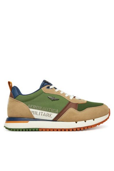 Aeronautica Militare Pantofi bărbați verzi AERONAUTICA MILITARE-251SC283CT3544 94643 MOUTON/GREEN
