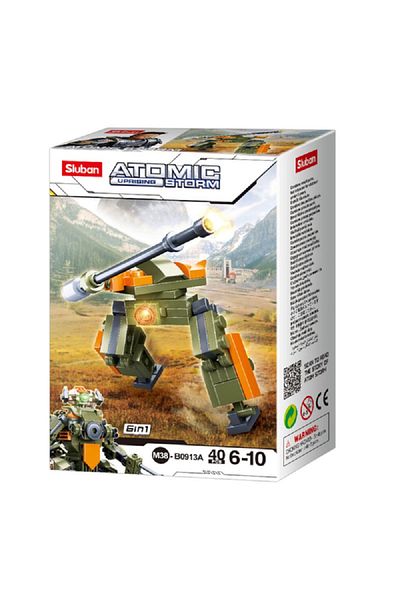 Sluban 40-Piece Atomic Uprising Storm Eagle Warrior Building Toy Multicolor