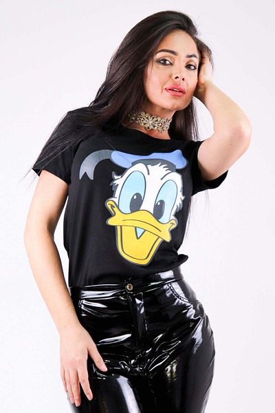 WildFashion Tricou casual cu imprimeu Donald Duck Y424-1