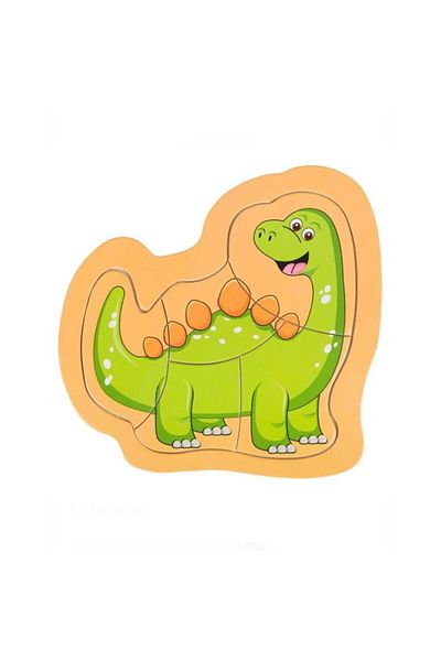 OEM Puzzle Incastru din Lemn Dinozaur 5 Piese