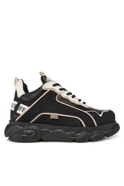 Buffalo Teniși bărbați negri BUFFALO-1410104 BLK BLACK/CREAM