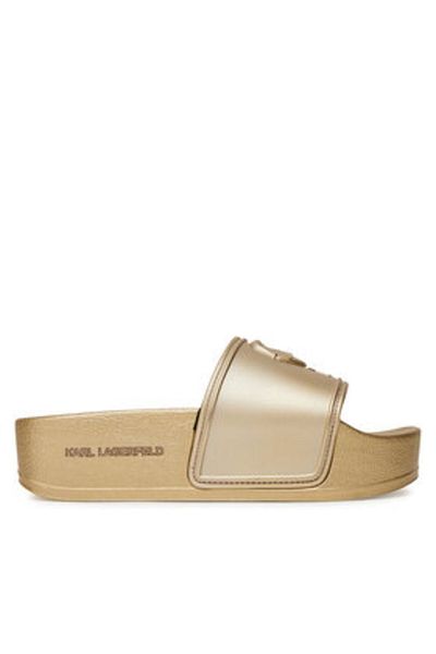 Karl Lagerfeld Sandale damă aurii KARL LAGERFELD-KL80819M VGD GOLD RUBBER