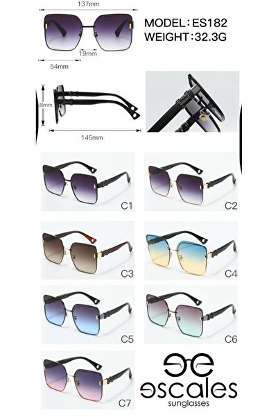 Escales Women's Uv-400 Protection Sunglasses