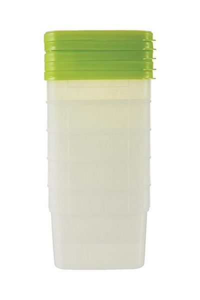 ARROW 5-Piece Square Shaped BPA free Freezer Food Storage Container Set