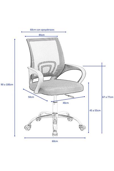 AWF AL WADI FURNITURE Tris Set of 2 Home Swivel Computer Red Chairs Ergonomic Office Chair Breathable Mesh Desk Chair, Red
