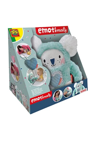 SES Creative Emotimals Koala Koko Plush Toy, 23 x 25 cm, Green and White