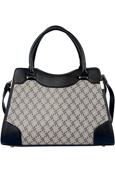 AMICA Fallon Signature Monogramed Women’s Leather Satchel Handbag