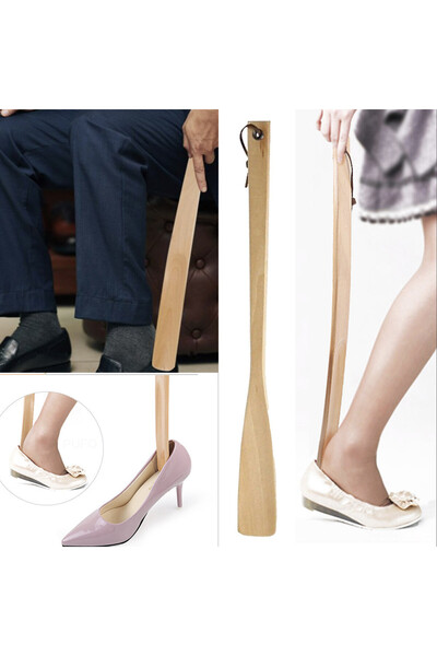 PUFO wooden shoe rack for shoes, 54 cm, brown