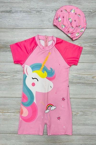 MODANINO Girl's Zippered Swimsuit Set 5-16 Years 12242