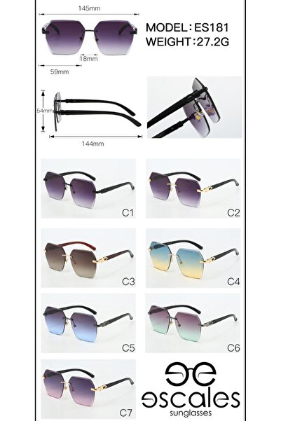 Escales Women's Uv-400 Protection Sunglasses